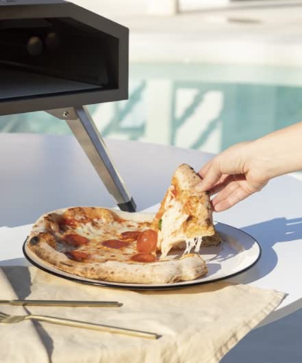 CREATE/PIZZA MAKER PRO 16"/ Tragbarer Gas-Pizzaofen/Edelstahl und Stein, klappbare Füße, Abflammsystem, schnelles Backen, max. Temperatur 500 °C, 40cm Pizzen